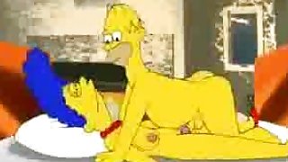 The Simpsons,marge gets banged by delivery boy and homer (short but funny).