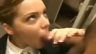 Air hostess fucks passenger